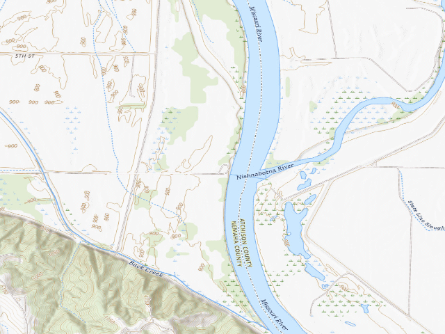 USGS topographic map of Peru Boat Ramp WMA