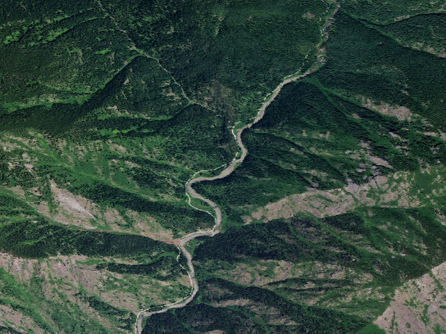 Aerial image of Pete Ott Camp