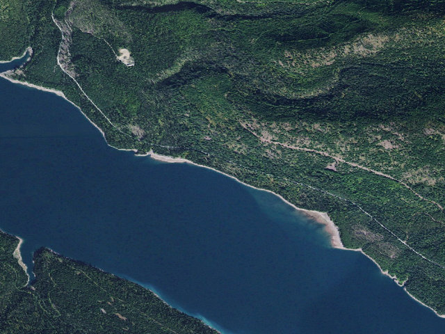 Aerial image of Peter's Creek Campground