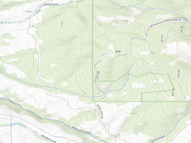 USGS topographic map of Peterson Creek-001