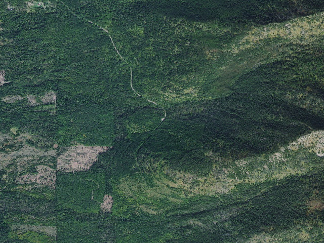 Aerial image of Peterson Creek Area