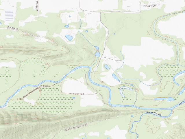 USGS topographic map of Petit Jean River WMA Camping Area #3