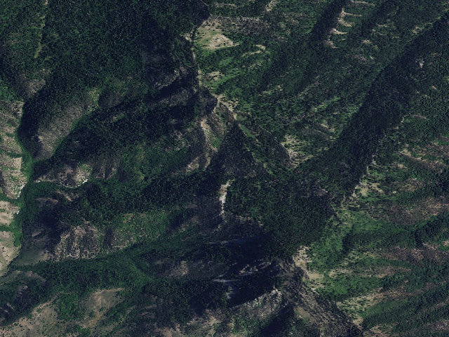 Aerial image of Petticoat Peak Wilderness Study Area