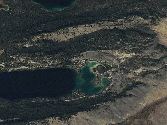 Aerial image of Pettit Lake Campground