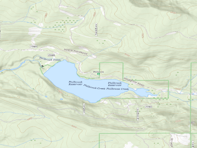 USGS topographic map of Philbrook