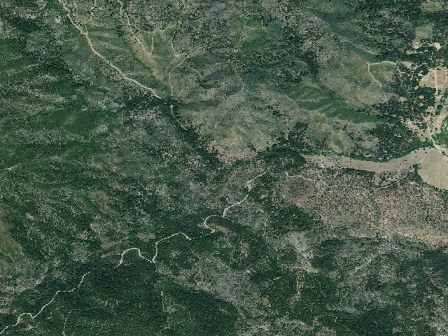 Aerial image of Philpot Campground