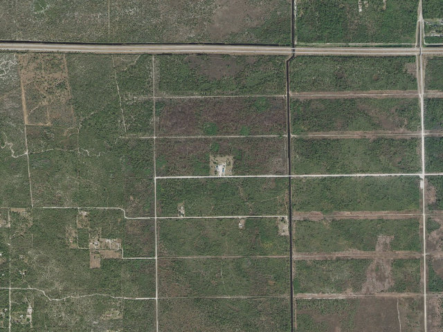 Aerial image of Picayune Strand Horseshoe Primitive Campground