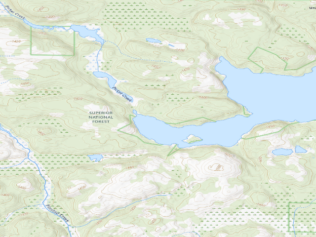 USGS topographic map of Picket Lake Site 3