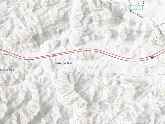 USGS topographic map of Picket Post Dispersed