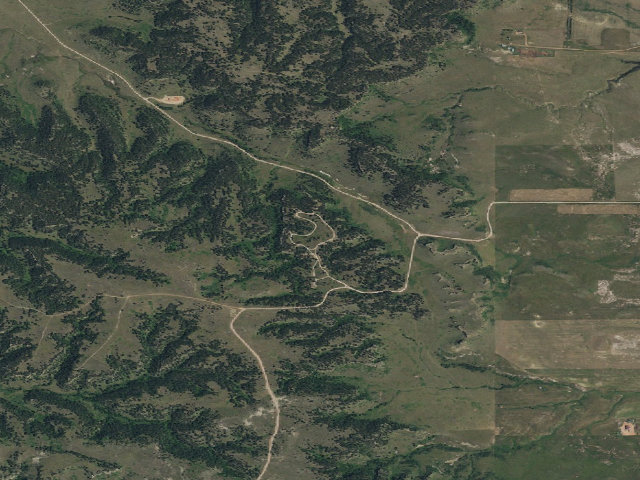 Aerial image of Picnic Spring Campground