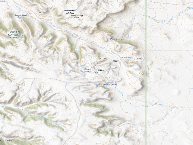 USGS topographic map of Picnic Spring