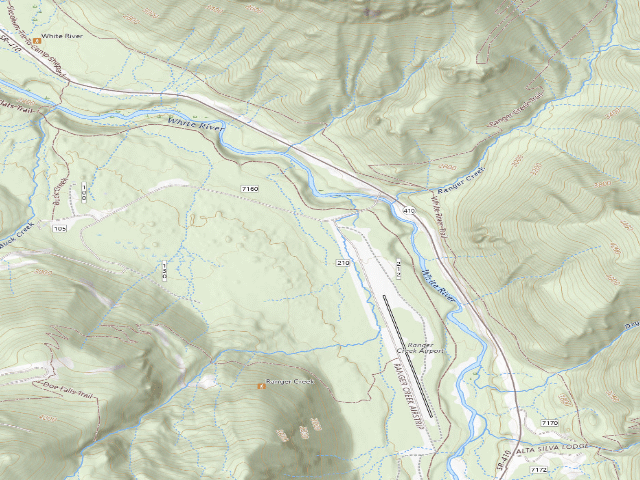 USGS topographic map of Pierce County