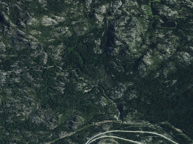 Aerial image of Pierce Creek