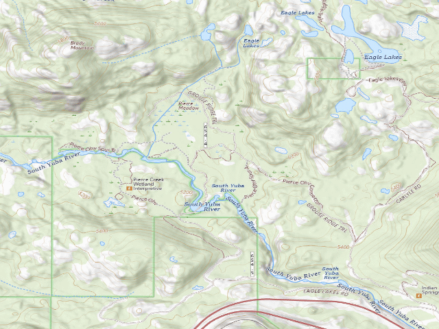 USGS topographic map of Pierce Creek