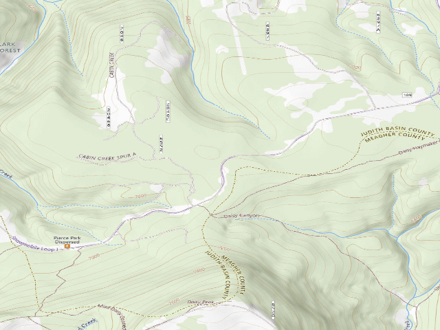USGS topographic map of Pierce Park Rd 189-7