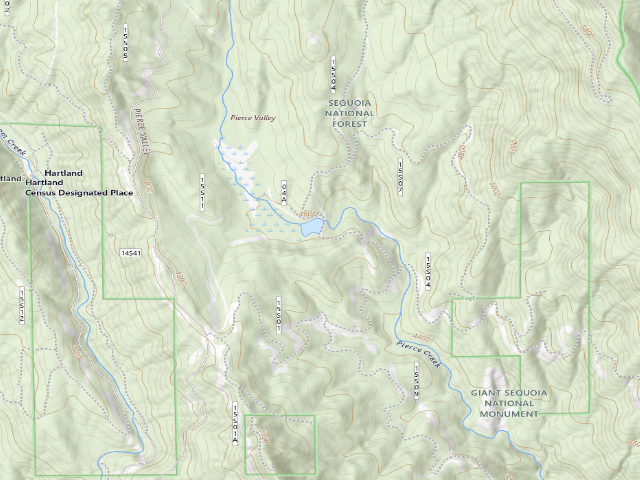 USGS topographic map of Pierce Pond