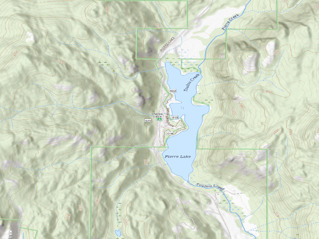USGS topographic map of Pierre Lake