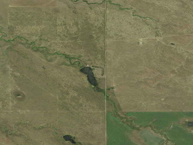 Aerial image of Pierre National Grassland