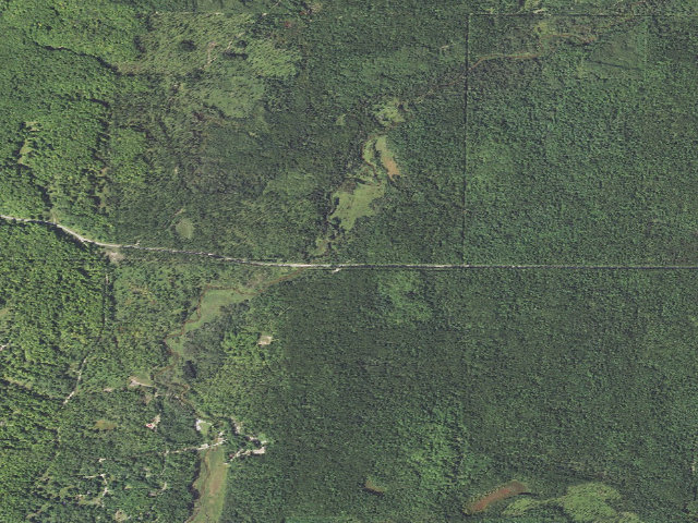 Aerial image of Pigeon Bridge State Forest Campground