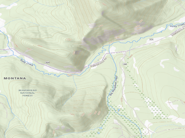 USGS topographic map of Pigeon Thrower