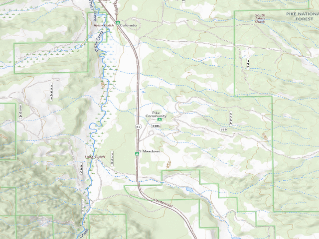 USGS topographic map of Pike Community