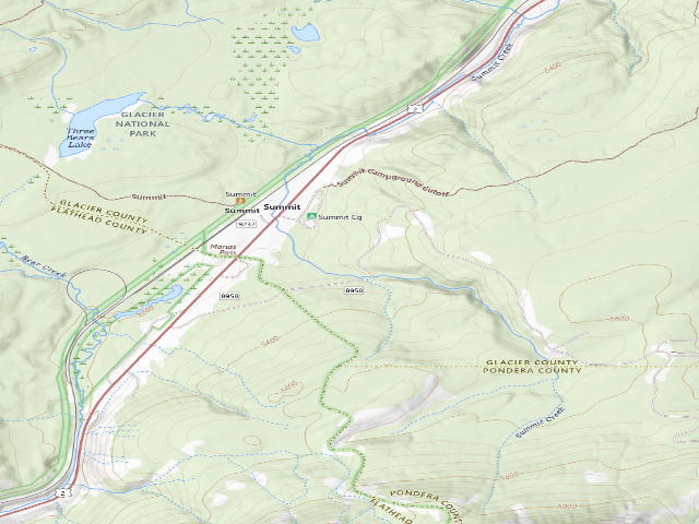 USGS topographic map of Pike Cr Rd-06