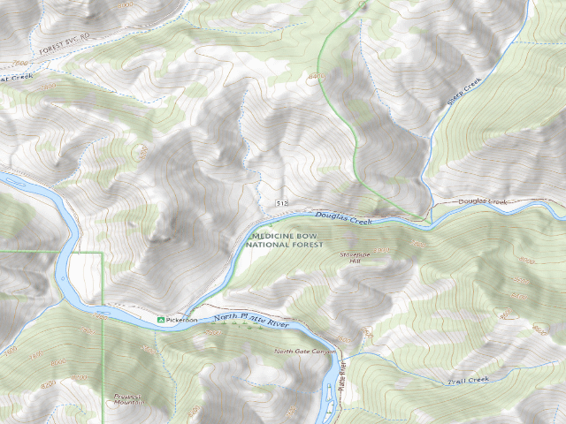 USGS topographic map of Pike Pole