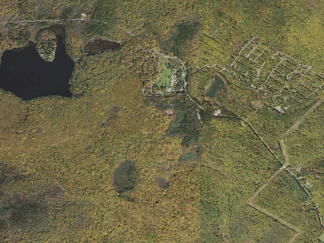 Aerial image of Pinchot State Forest roadside campsite 002 Fireline
