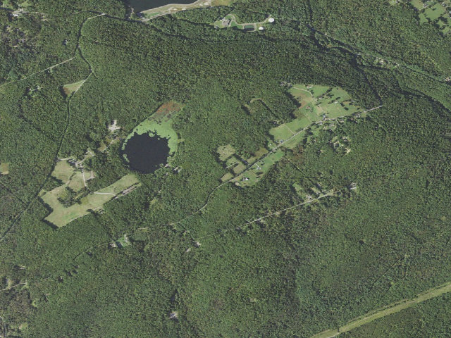 Aerial image of Pinchot State Forest roadside campsite Moon Lake 002