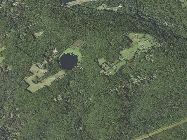 Aerial image of Pinchot State Forest roadside campsite Moon Lake 001