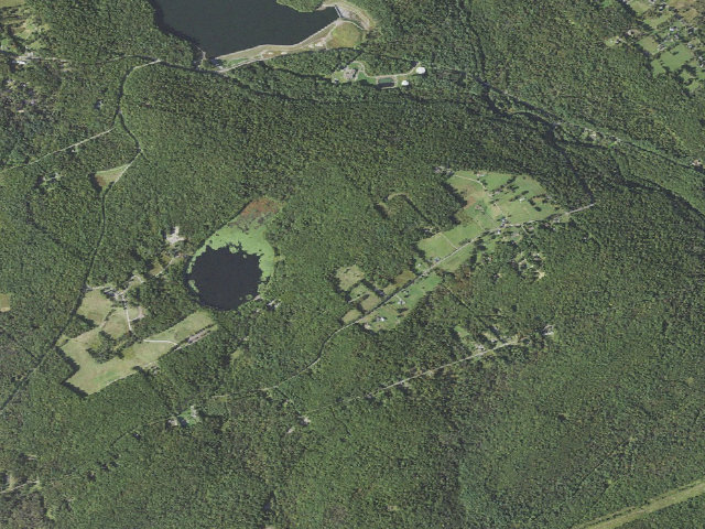 Aerial image of Pinchot State Forest roadside campsite Moon Lake 012