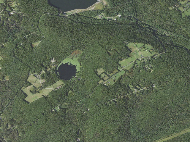 Aerial image of Pinchot State Forest roadside campsite Moon Lake 009