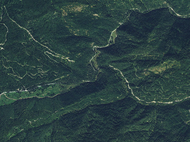 Aerial image of Pine Creek Camp