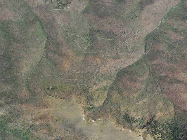 Aerial image of Pine Creek Horse Camp
