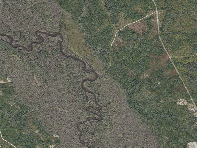 Aerial image of Pine Creek Hunt Camp
