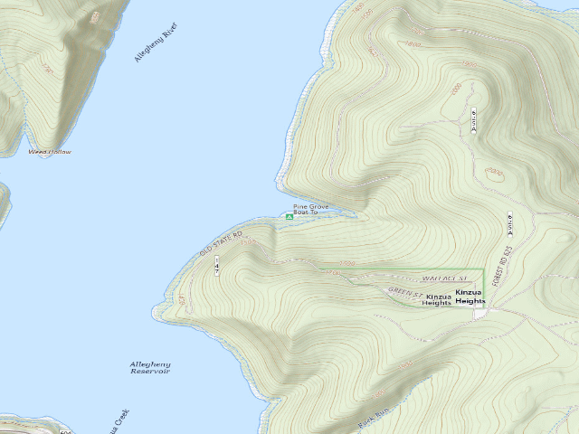 USGS topographic map of Pine Grove Boat To