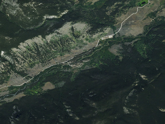 Aerial image of Pine Grove Campground