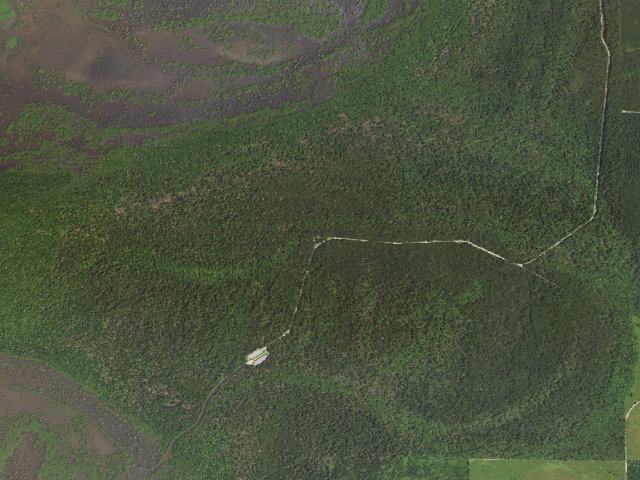 Aerial image of Pine Island Camping Area