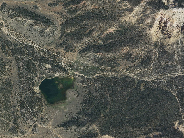 Aerial image of Pine Lake Campground