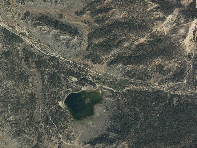 Aerial image of Pine Lake Campground