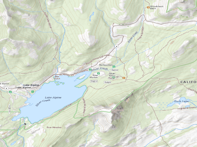 USGS topographic map of Pine Marten