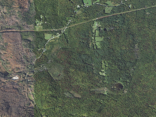 Aerial image of Pine Mountain WMA primitive camping area 1