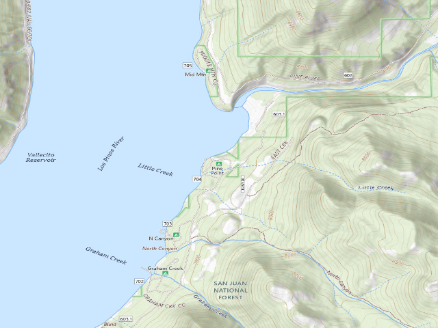 USGS topographic map of Pine Point