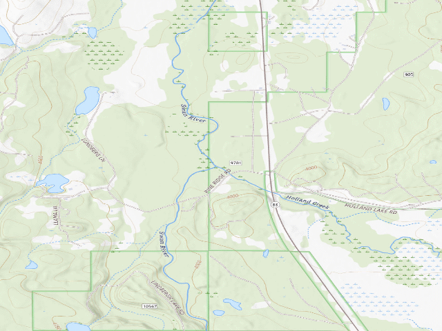 USGS topographic map of Pine Ridge