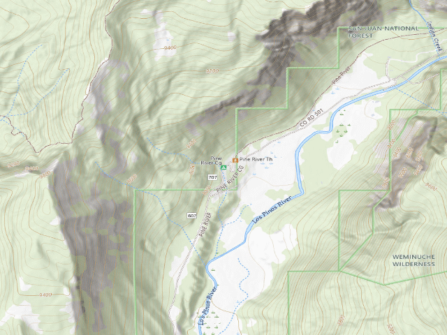USGS topographic map of Pine River Cg