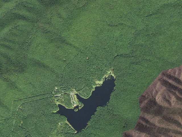 Aerial image of Pine Run Loop Campground