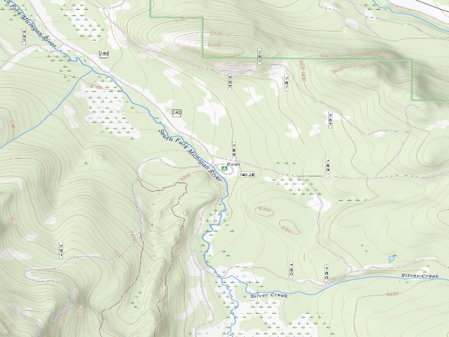 USGS topographic map of Pines