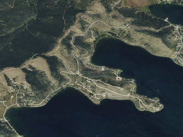 Aerial image of Piney Campground