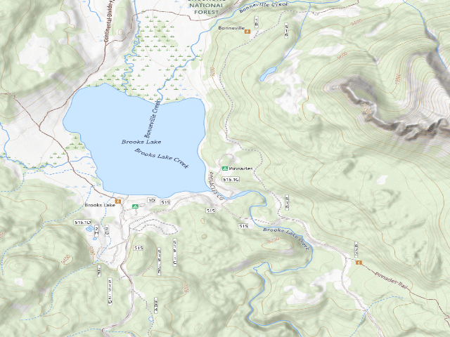 USGS topographic map of Pinnacles