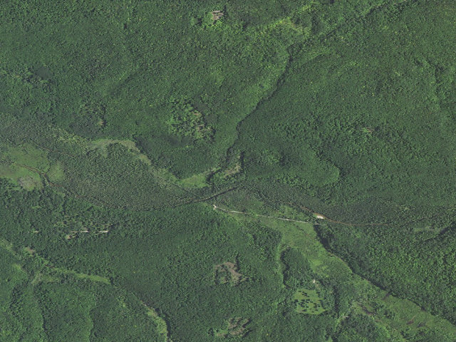 Aerial image of Pinney Bridge State Forest Campground